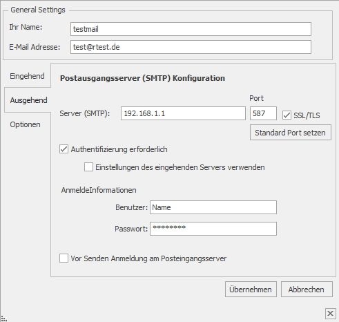 eMail-Ausgehend