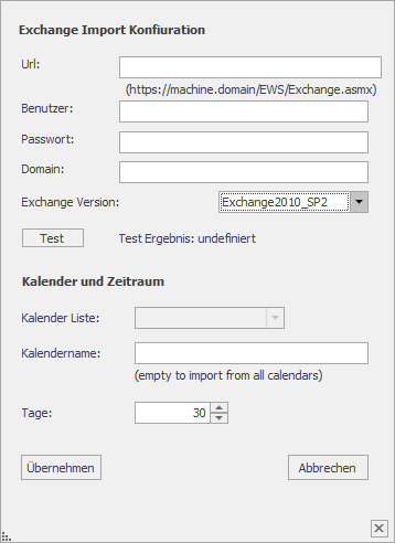 KalenderExchangeSetup