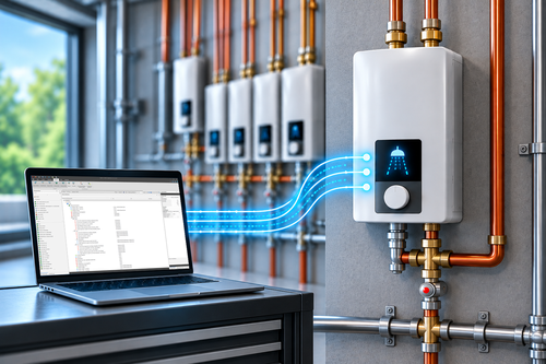 Inbetriebnahme/Programmierung je Durchlauferhitzer (Modbus)